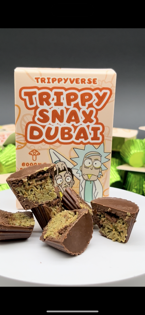 TRIPPY SNAX DUBAI,TRIPPY SNAX DUBAI PSILOCYBIN,TRIPPY SNAX DUBAI 6G PSILOCYBIN,TRIPPYVERSE,TRIPPYVERSE PSILOCYBIN CHOCOLATE BAR