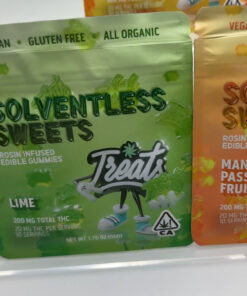 TREATS ROSIN INFUSED GUMMIES,treats solventless sweets,treats thc gummies, treats rosin edibles, treats rosin infused edible gummies, treats edibles 200mg