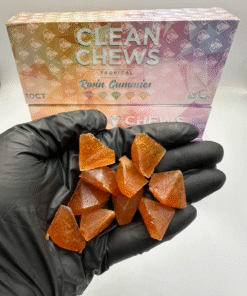 Clean Chews Rosin Gummies, clean carts, clean carts rosin infused gummies, clean carts edibles, clean chews rosin edibles