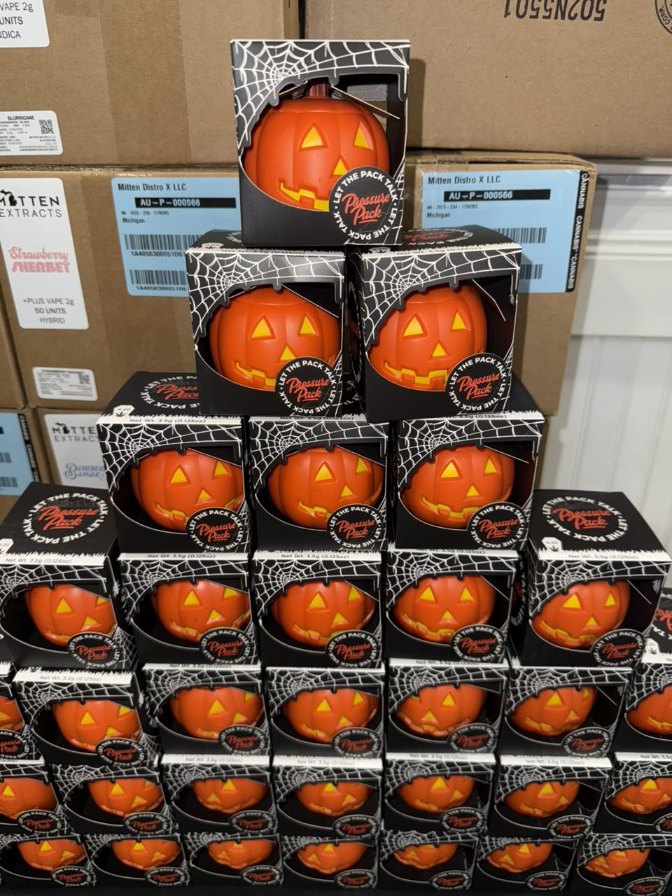 Pressure Packs Exotic Pumpkins, pressure pack 3.5g, pressure pack 3.5g exotic pumpkins, pressure pack, pressure pack weed, pressure strain, Pressure Packs Pumpkin runtz