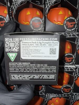 Pressure Packs Exotic Pumpkins, pressure pack 3.5g, pressure pack 3.5g exotic pumpkins, pressure pack, pressure pack weed,pressure strain