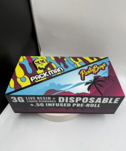 PackMan x PartyBoyz 3g, packman vape, packman disposable, pack man disposable, Packman 3g